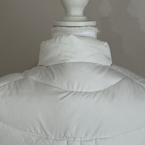 Arizona Jean Co White Quilted Puffer Vest NWT Medium - Picture 4 of 7